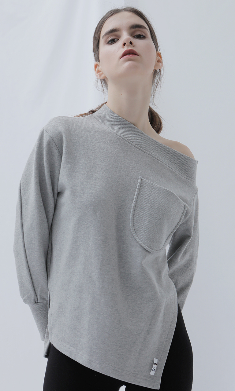 unbalanced sweat-shirt (gray)