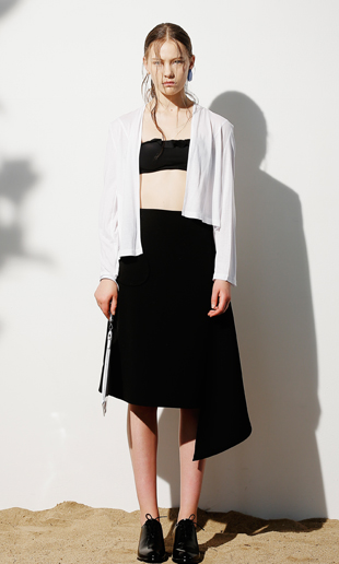[EVENT] drape detail midi skirt (black)