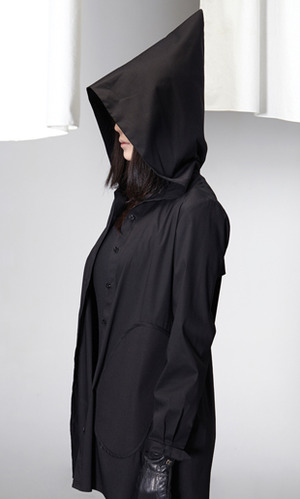 big pocket hood-blouse (black)