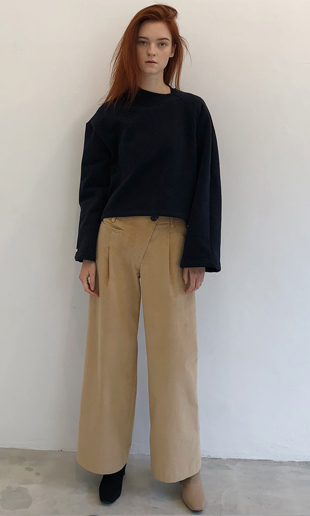 [EVENT] 18 WINTER unbalanced corduroy pants (beige)