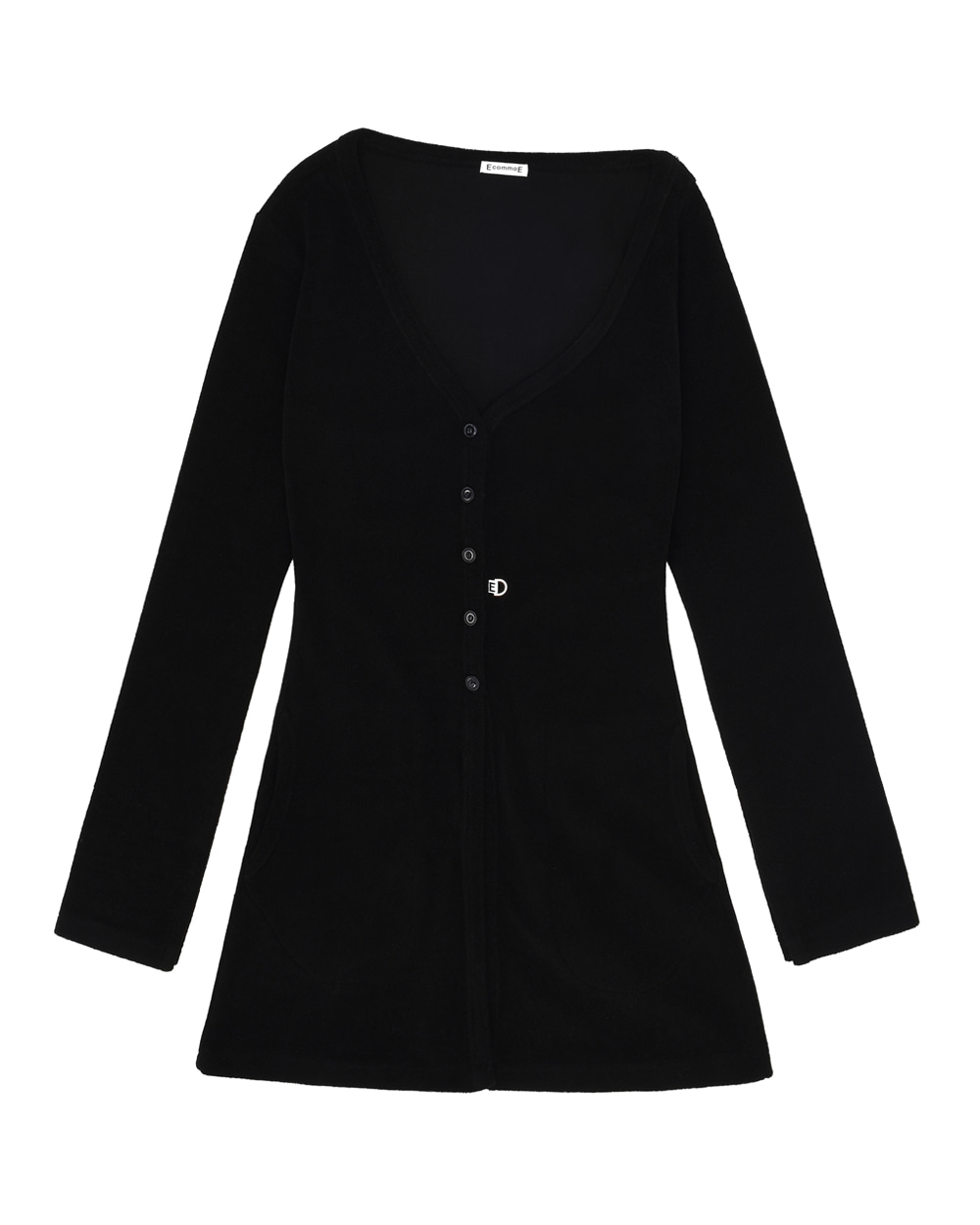 TERRY WAVE CARDIGAN (BLACK) (2colors)