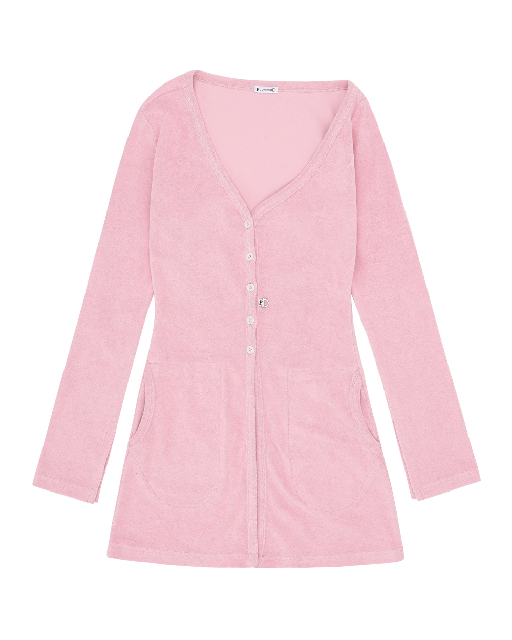 TERRY WAVE CARDIGAN (PINK) (2colors)