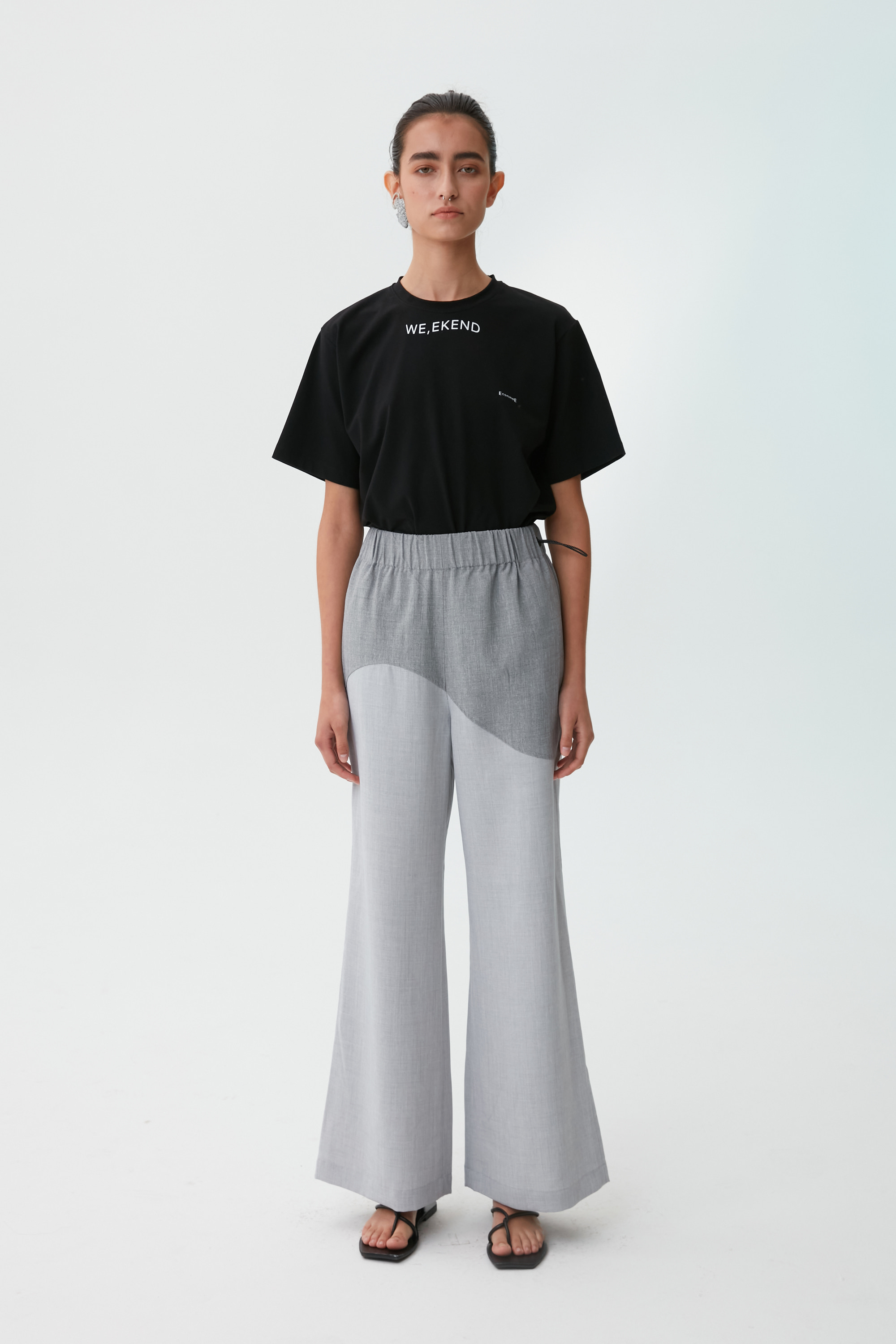 WAVE WIDE PANTS (GRAY)