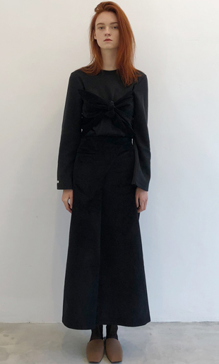 [EVENT] 18 WINTER corduroy long skirt (black)